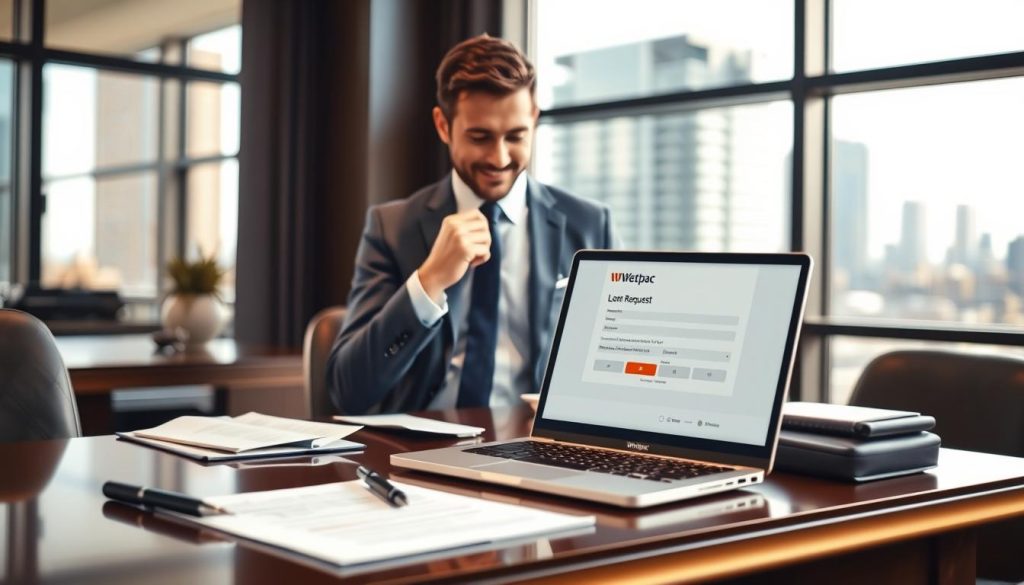 submit loan request Westpac